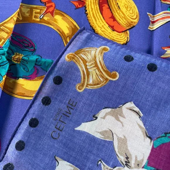 Celine Paris Cotton Scarf Hat Motif - Picture 13 of 13